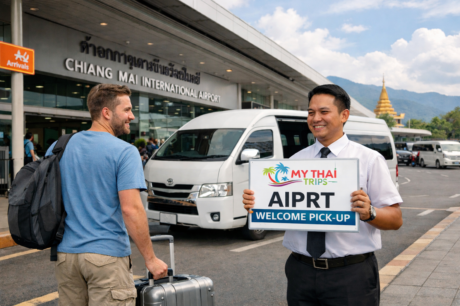 Airport pick-up services for both Chiang Mai (CNX)